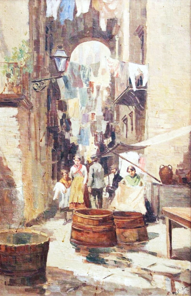 Scena di strada con figure